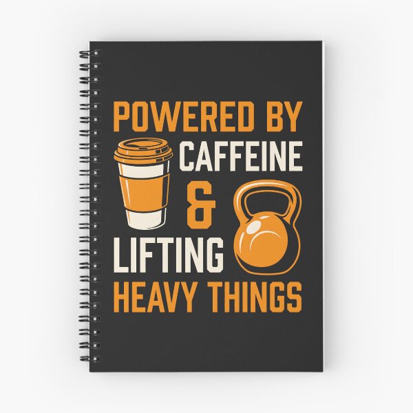 Item preview, Powered By Caffeine And Lifting - Fitness Coffee Weightlifting designed and sold by SplashTastic.