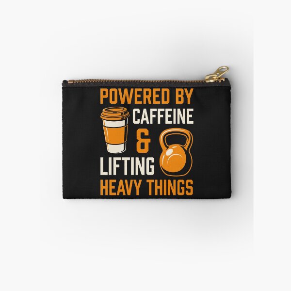 Item preview, Powered By Caffeine And Lifting - Fitness Coffee Weightlifting designed and sold by SplashTastic.