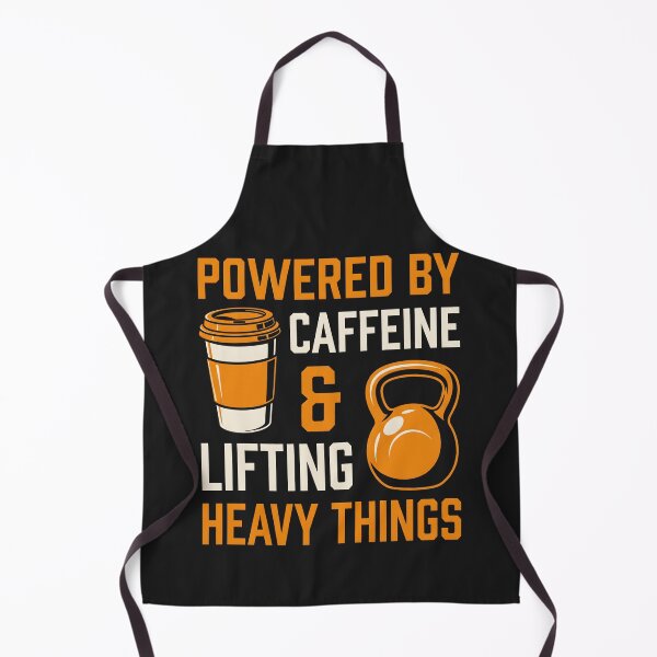 Item preview, Powered By Caffeine And Lifting - Fitness Coffee Weightlifting designed and sold by SplashTastic.