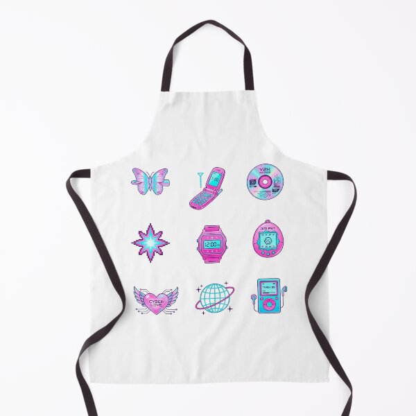 Item preview, Y2K Aesthetic 2000s Retro Cyber Girl Holographic Sticker Pack designed and sold by mood-draftsman.