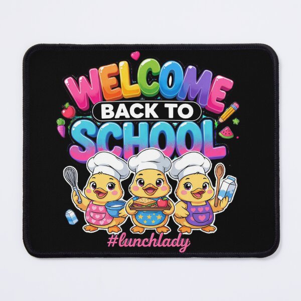 Item preview, Welcome Back to School Lunch Lady Cute Duck Chef Colorful School designed and sold by Zizo-DR44.