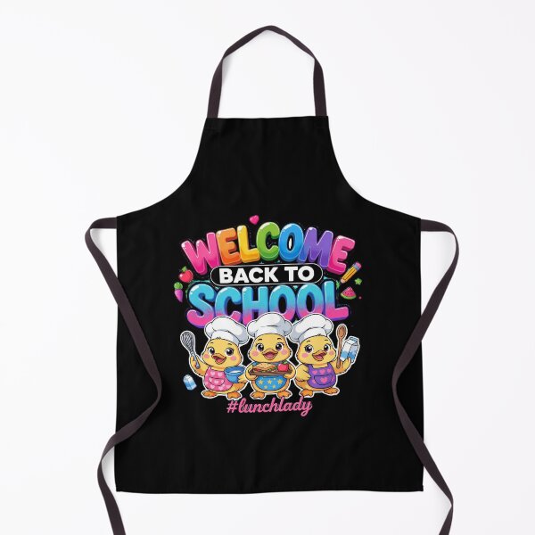 Item preview, Welcome Back to School Lunch Lady Cute Duck Chef Colorful School designed and sold by Zizo-DR44.