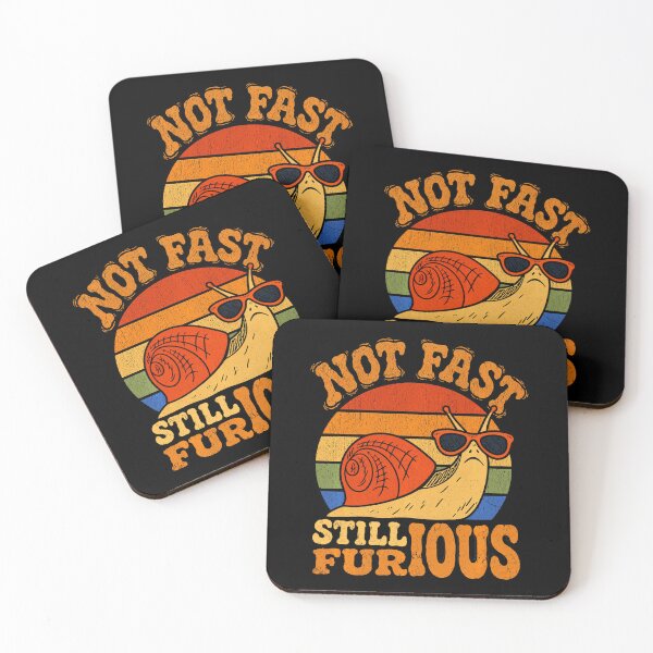 Item preview, Not Fast Still Furious Funny Retro Snail designed and sold by NoeValdric.