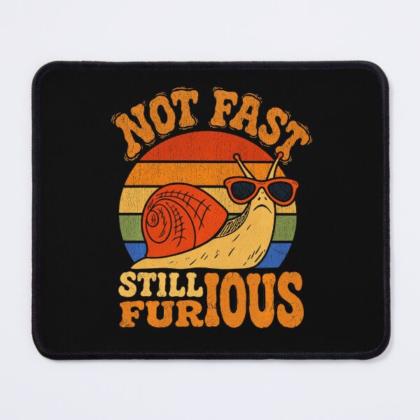 Item preview, Not Fast Still Furious Funny Retro Snail designed and sold by NoeValdric.