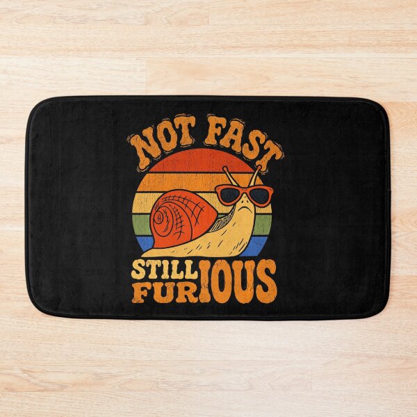 Item preview, Not Fast Still Furious Funny Retro Snail designed and sold by NoeValdric.