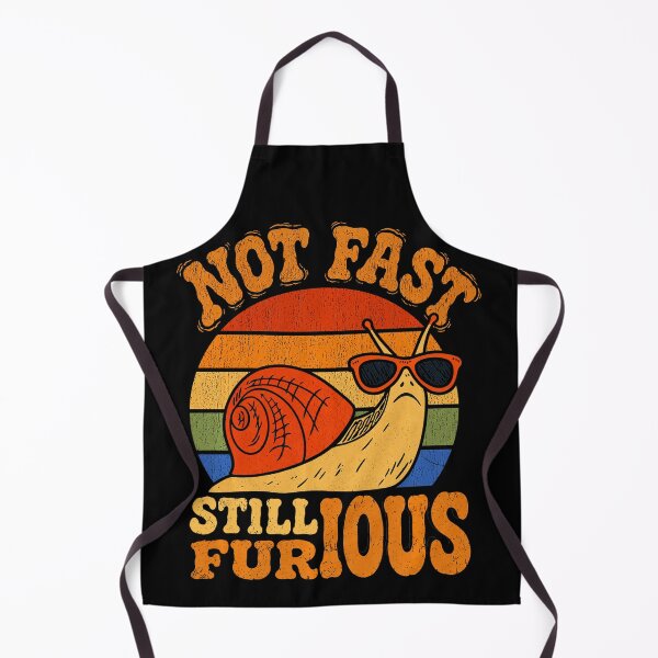 Item preview, Not Fast Still Furious Funny Retro Snail designed and sold by NoeValdric.