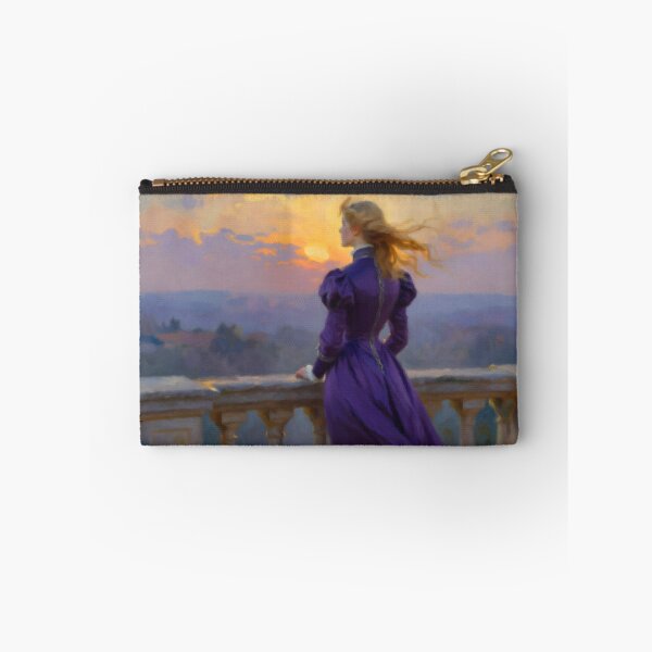 Item preview, Victorian Woman in Purple Dress at Sunset designed and sold by Zeph1.