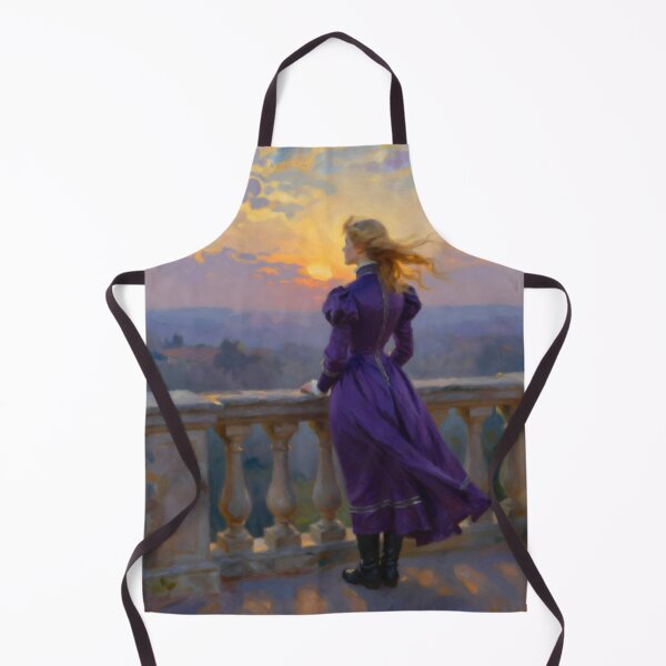 Item preview, Victorian Woman in Purple Dress at Sunset designed and sold by Zeph1.