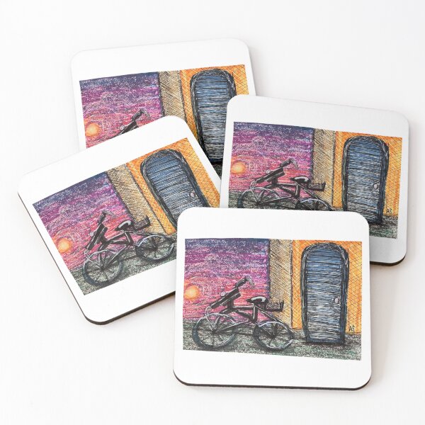 Item preview, sunset bike ride  designed and sold by LostThenFoundas.