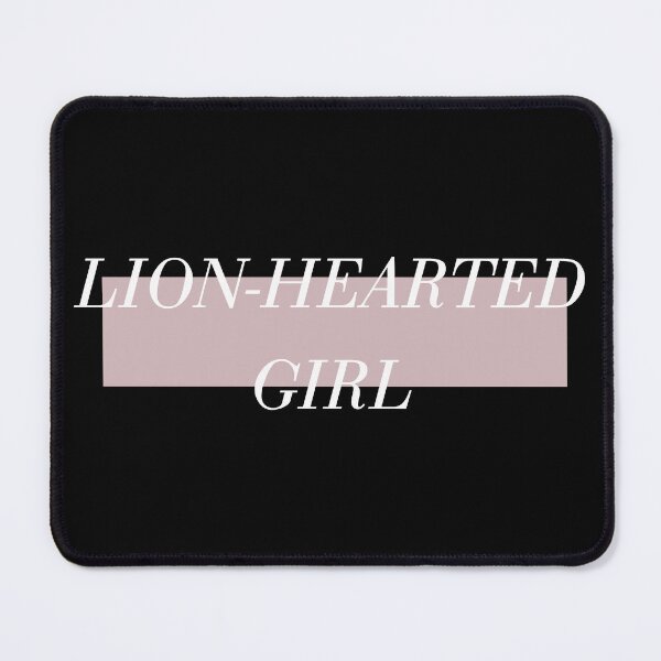 Item preview, Lion Hearted Girl – Strong Woman Feminist Quote Retro Typography designed and sold by artworkathome.