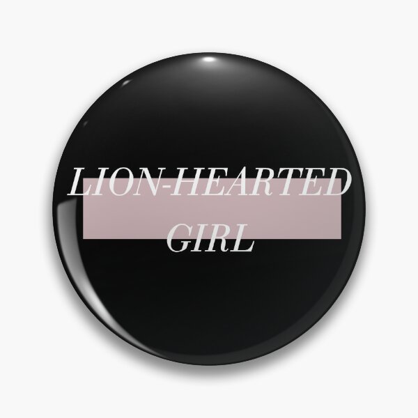Item preview, Lion Hearted Girl – Strong Woman Feminist Quote Retro Typography designed and sold by artworkathome.