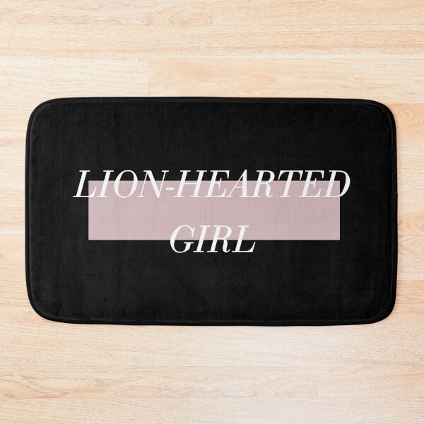 Item preview, Lion Hearted Girl – Strong Woman Feminist Quote Retro Typography designed and sold by artworkathome.