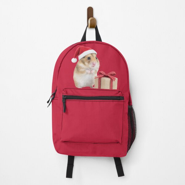 Item preview, Christmas Santa Hat Hamster Holiday Illustration designed and sold by bosamji.