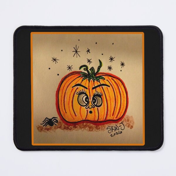 Item preview, Pumpkin and Spider designed and sold by EmpoweredScapegoatArt.
