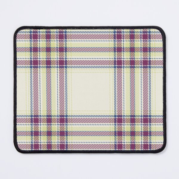 Item preview, Cream Plaid Tartan Burgundy Blue designed and sold by Zaya_art.