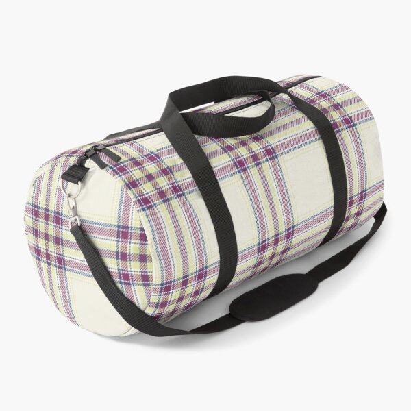 Item preview, Cream Plaid Tartan Burgundy Blue designed and sold by Zaya_art.