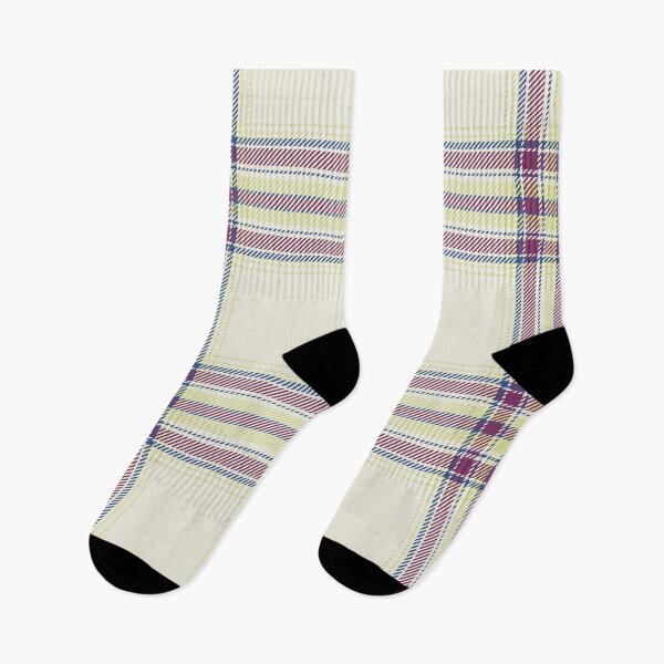 Item preview, Cream Plaid Tartan Burgundy Blue designed and sold by Zaya_art.