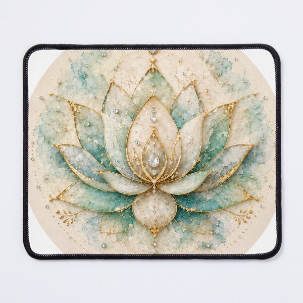 Item preview, Sacred Lotus Mandala Elegance designed and sold by aurelixagency.