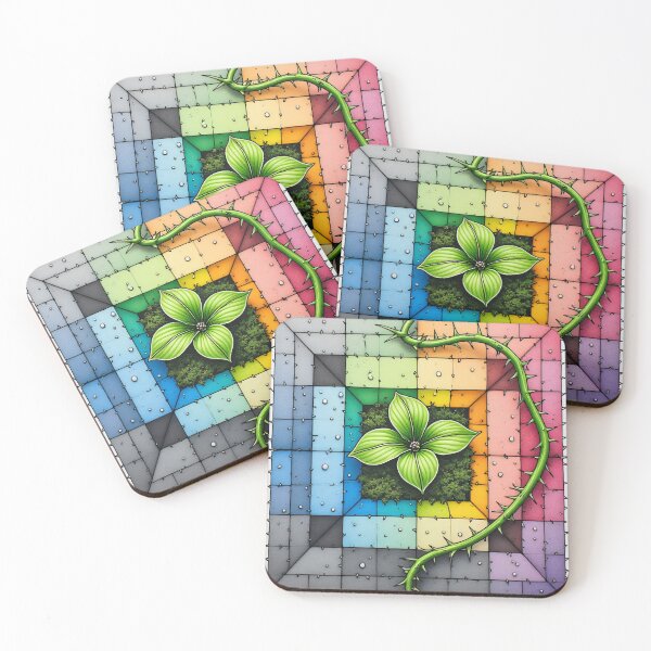 Item preview, A garden full of color is threatened by thorns. designed and sold by Mianku | Für das Leben.