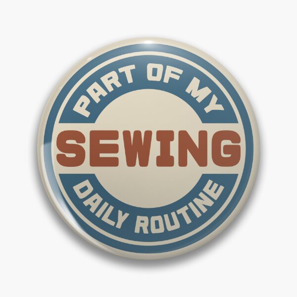 Item preview, Sewing – Part of My Daily Routine Retro Logo designed and sold by MOCOPOCO.