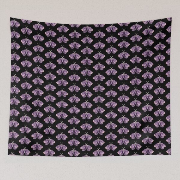 Item preview, Whimsical Purple Moth Watercolor designed and sold by eves_aquadreams.