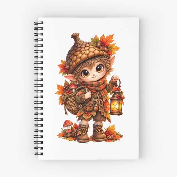 Item preview, Cute Autumn Acorn Girl designed and sold by Melody Printable.