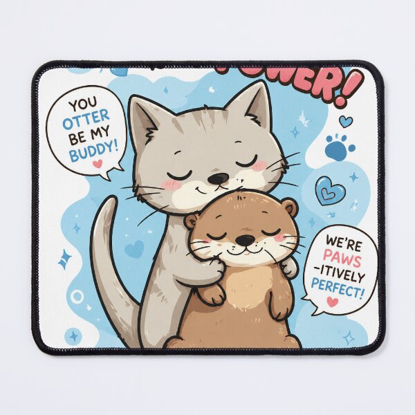 Item preview, hugging cat designed and sold by aliraweb.