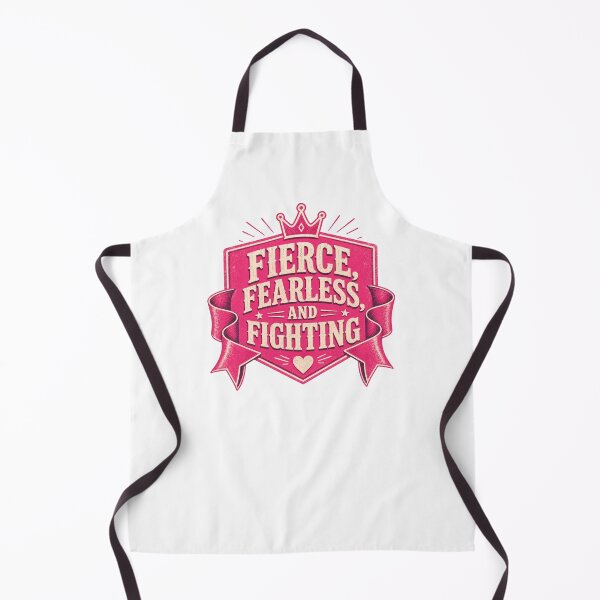 Item preview, Fierce, Fearless, and Fighting - Pink Badge designed and sold by Heather Renees Designs.