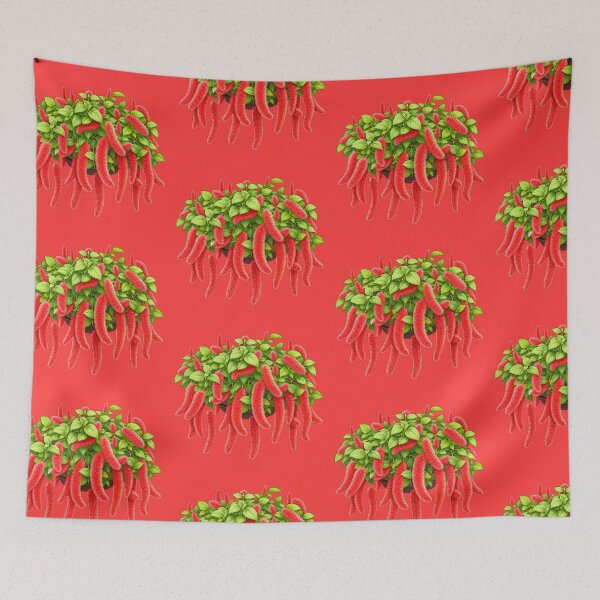 Aperçu de l'œuvre Plante de chenille rouge botanique créée et vendue par bubblyn.