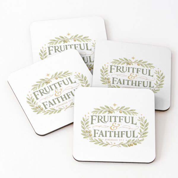 Item preview, Fruitful and Faithful Jeremiah 17:7 Christian Botanical Scripture Design designed and sold by SoulThread Studio.