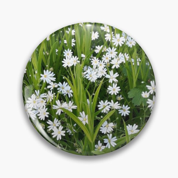 Item preview, White cute flowers on my way in Helsinki designed and sold by LinkFamilyStore.