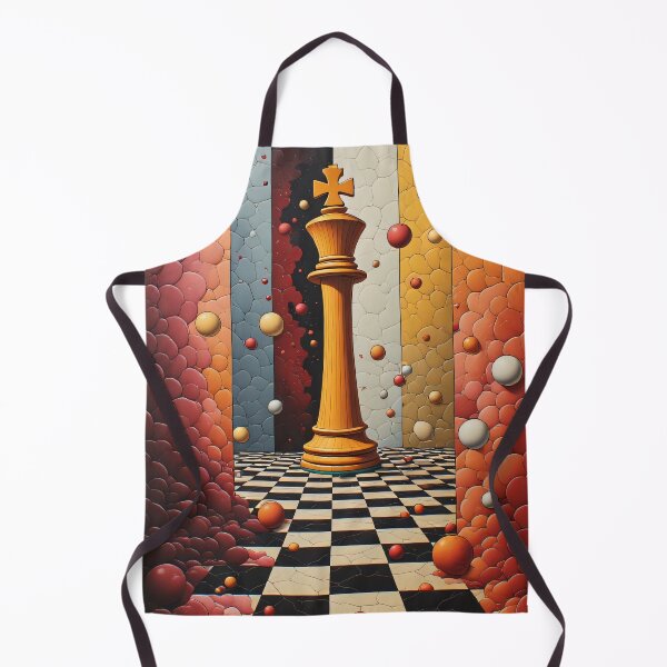 Item preview, King in a surreal chess game with colorful backgrounds designed and sold by Mianku | Für das Leben.