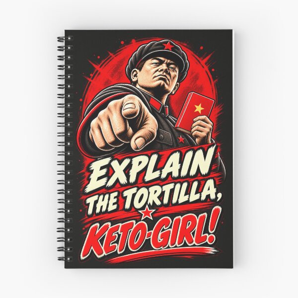 Item preview, Explain the Tortilla, Keto-Girl! — The Carb Commissar Wants Answers designed and sold by Sanctum Icons.