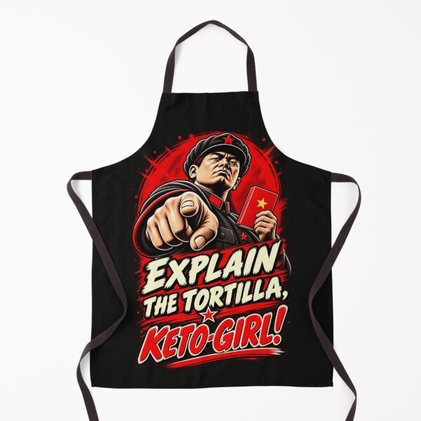 Item preview, Explain the Tortilla, Keto-Girl! — The Carb Commissar Wants Answers designed and sold by Sanctum Icons.