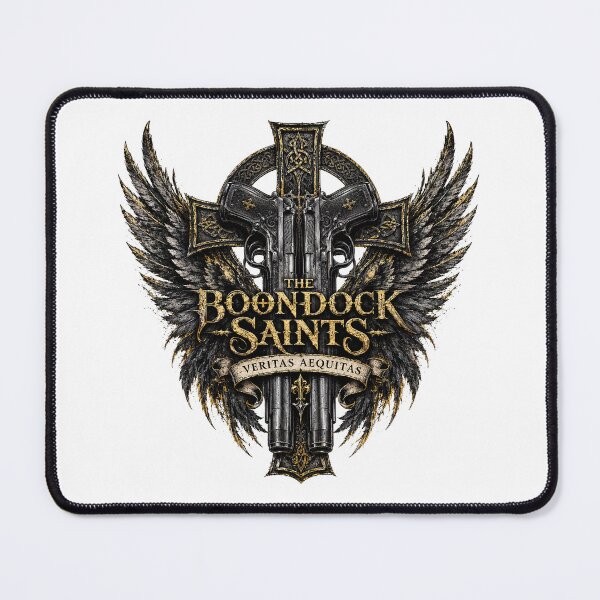 Item preview, The Boondock Saints, The Boondock Saints Veritas Aequitas Gothic Wings Fan Art designed and sold by graphic-genie.