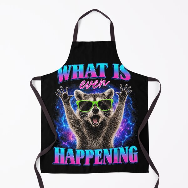 Item preview, What Is Even Happening Funny Shocked Raccoon designed and sold by NoeValdric.