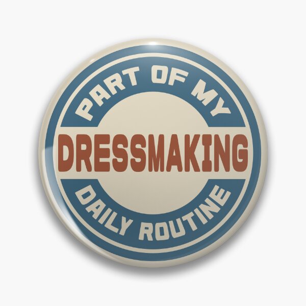 Item preview, Dressmaking – Part of My Daily Routine Retro Logo designed and sold by MOCOPOCO.