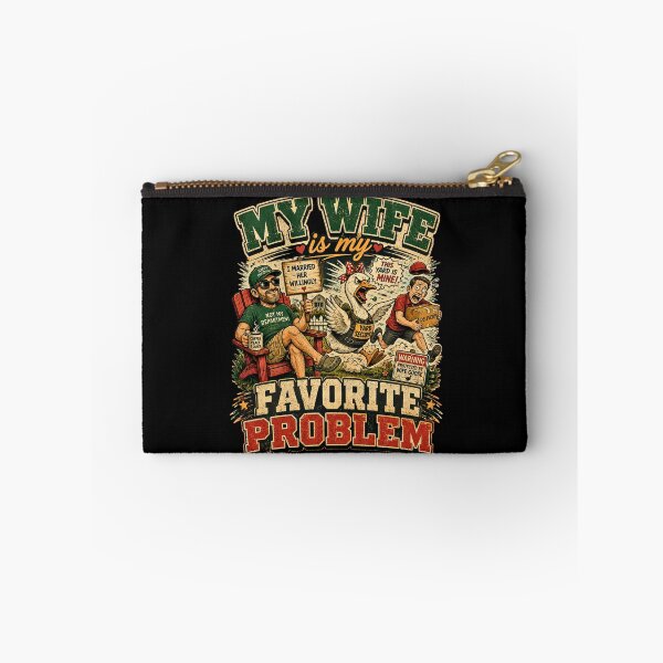 Item preview, My Wife Is My Favorite Problem Funny Angry Goose Guard Wife Husband Humor designed and sold by BumbleBloom7.