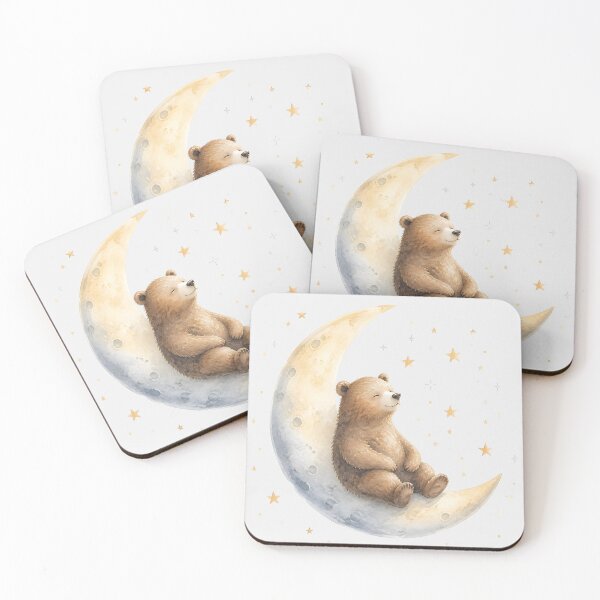 Item preview, Cute Bear Moon Night designed and sold by naragon4289.