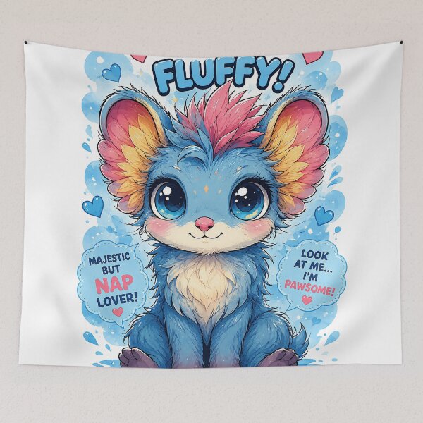 Item preview, fluffy creature designed and sold by aliraweb.