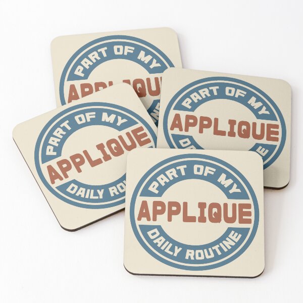 Item preview, Applique – Part of My Daily Routine Retro Logo designed and sold by MOCOPOCO.