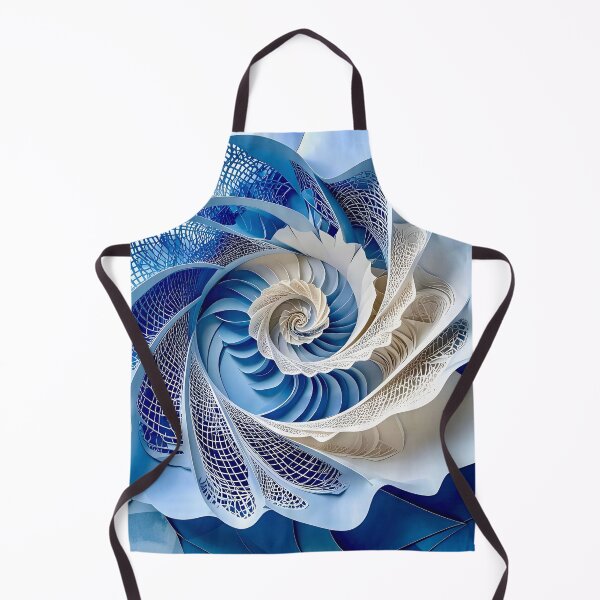 Item preview, Intricate Blue and White Spiral designed and sold by Vicky Brago-Mitchell®.
