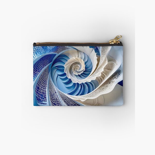 Item preview, Intricate Blue and White Spiral  designed and sold by Vicky Brago-Mitchell®.