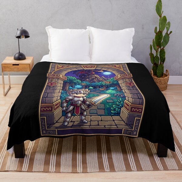 Item preview, Retro 16-Bit Pixel RPG Knight Dragon Quest Fantasy Gamer Aesthetic designed and sold by mood-draftsman.