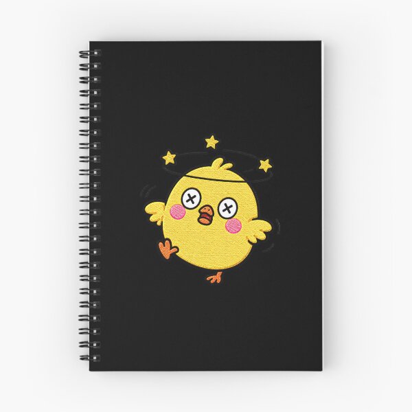 Item preview, Dizzy Chick Kawaii Embroidery Patch Illustration designed and sold by ColorSplash123.