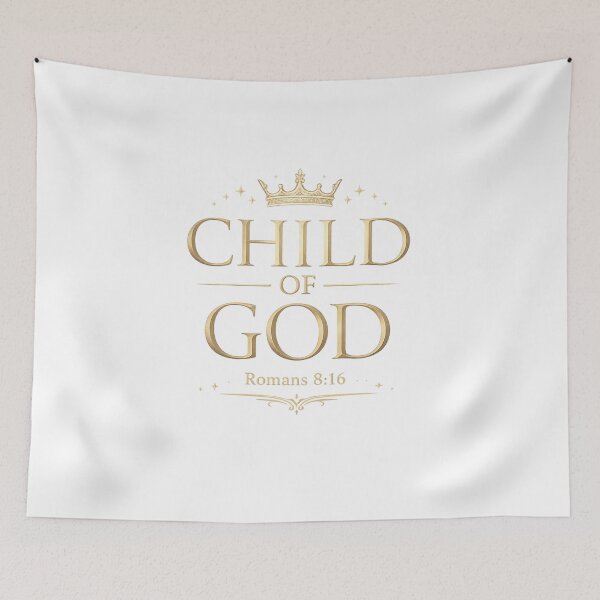Item preview, Child of God Romans 8:16 Christian Faith Crown Scripture Design designed and sold by SoulThread Studio.