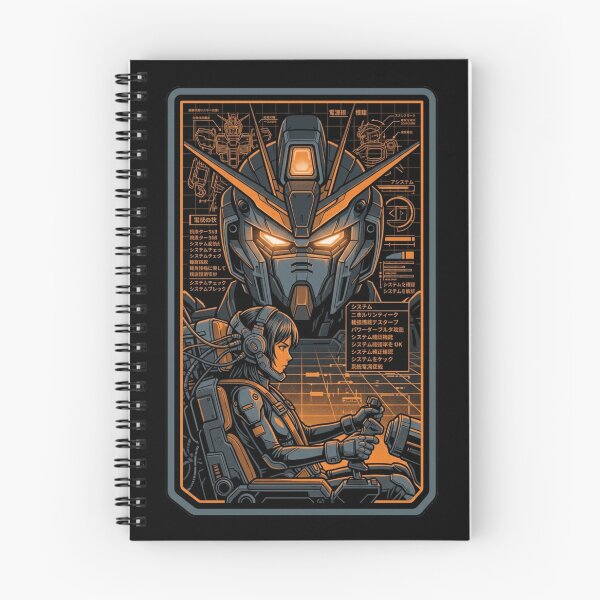 Item preview, Sci-Fi Anime Mecha Pilot Cockpit Cyberpunk Amber HUD Blueprint Aesthetic designed and sold by mood-draftsman.