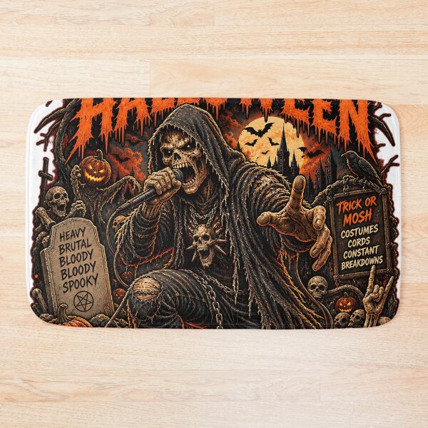 Item preview, Metal Halloween Trick or Mosh designed and sold by SpectacledBoi.