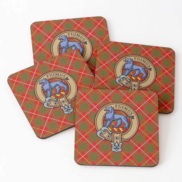 Item preview, Clan Bruce Crest sobre tartán designed and sold by sifis.