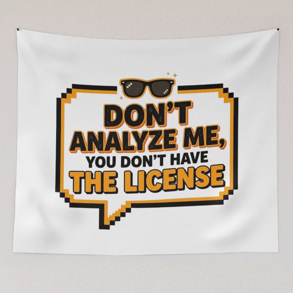 Item preview, Dont Analyze Me Sarcastic Quote Funny Slogan designed and sold by KhAIa Reeve Art Studio.